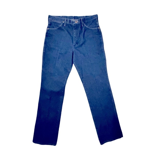 Vintage Wranglers 936DEN regular fit darkish size 35X32 denim jeans - Picture 3 of 6